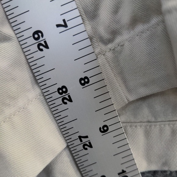 Lands' End Direct Merchants Men's Chino Shorts Beige Size 36 Cotton Slash Pocket - Picture 10 of 12